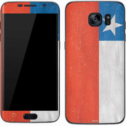 Chile Flag Distressed Galaxy S7 Skin